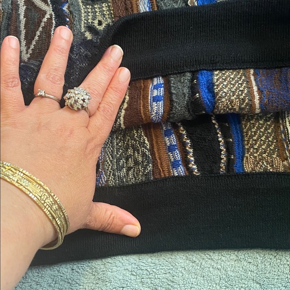 😎❤️🔥💛💙💚🧡❤️❤️🔥gorgeous VTG Coogi Wool Multicolor Sweater Men’s Size XL - Picture 10 of 17